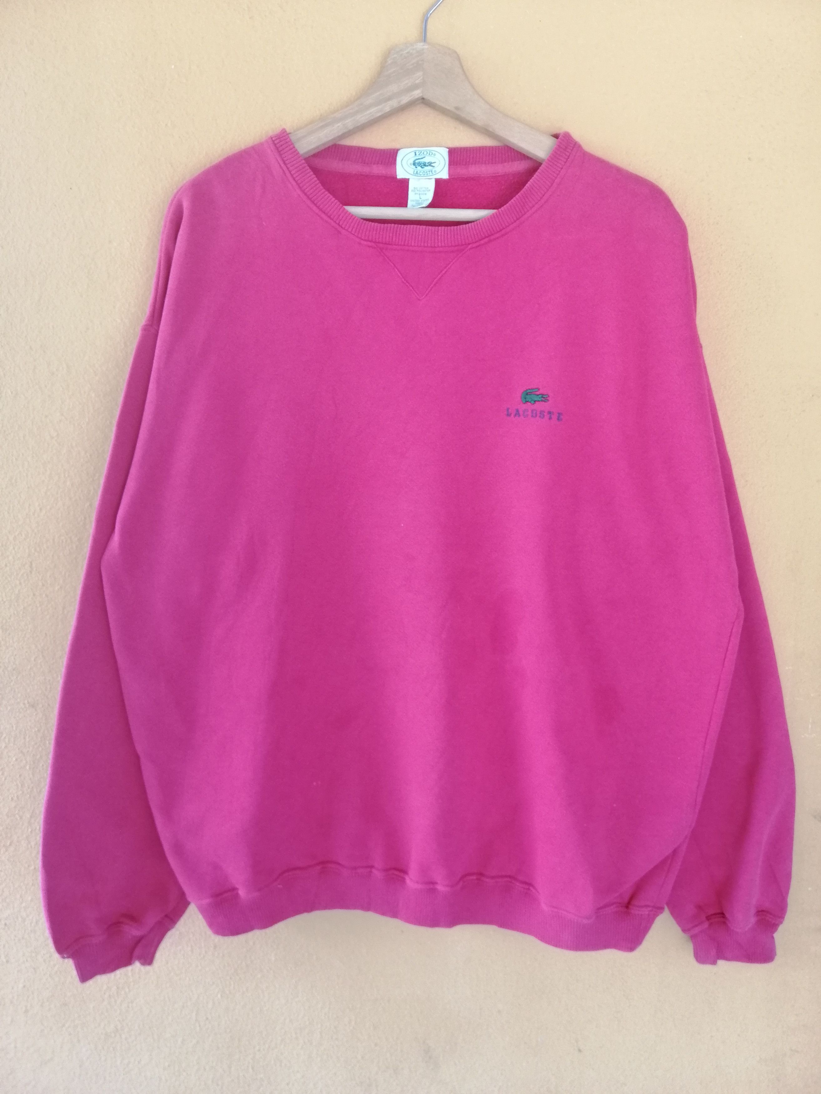 Lacoste Vintage Lacoste 80s Sweatshirt Embroidery Small Logo B20 Size US L / EU 52-54 / 3 - 1 Thumbnail