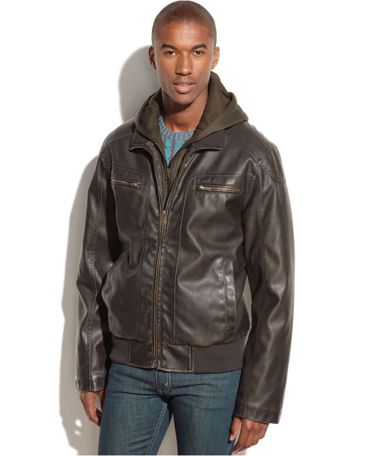 Sean john leather jacket store