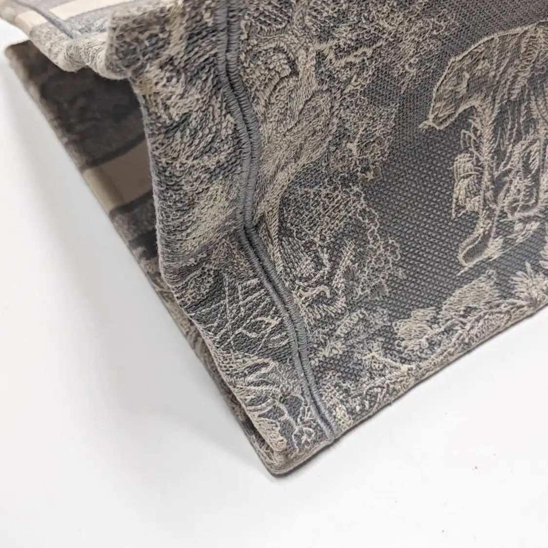 Dior DIOR Book Tote Large grey fabric jacquard handbag Size ONE SIZE - 11 Thumbnail
