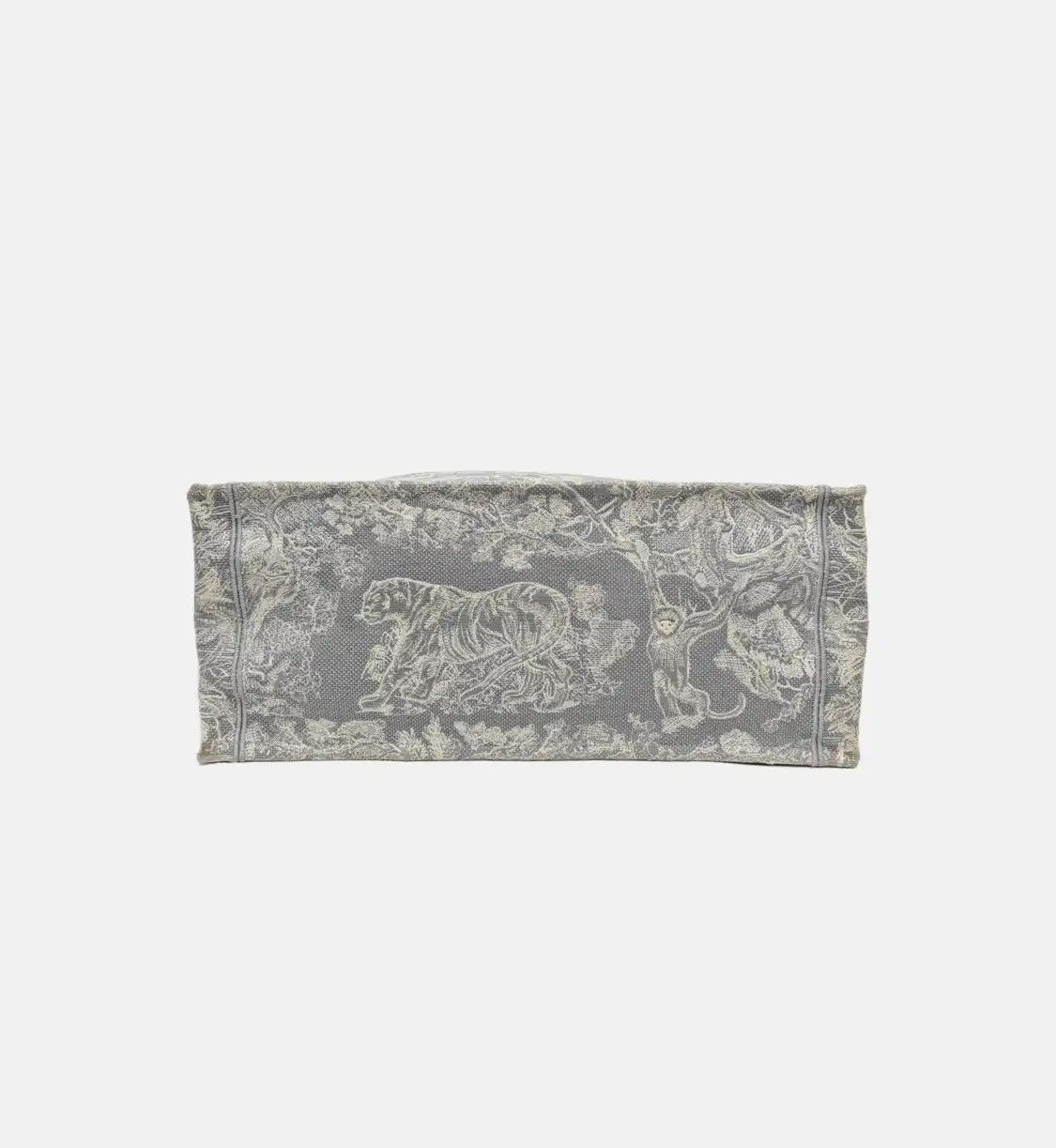 Dior DIOR Book Tote Large grey fabric jacquard handbag Size ONE SIZE - 6 Thumbnail