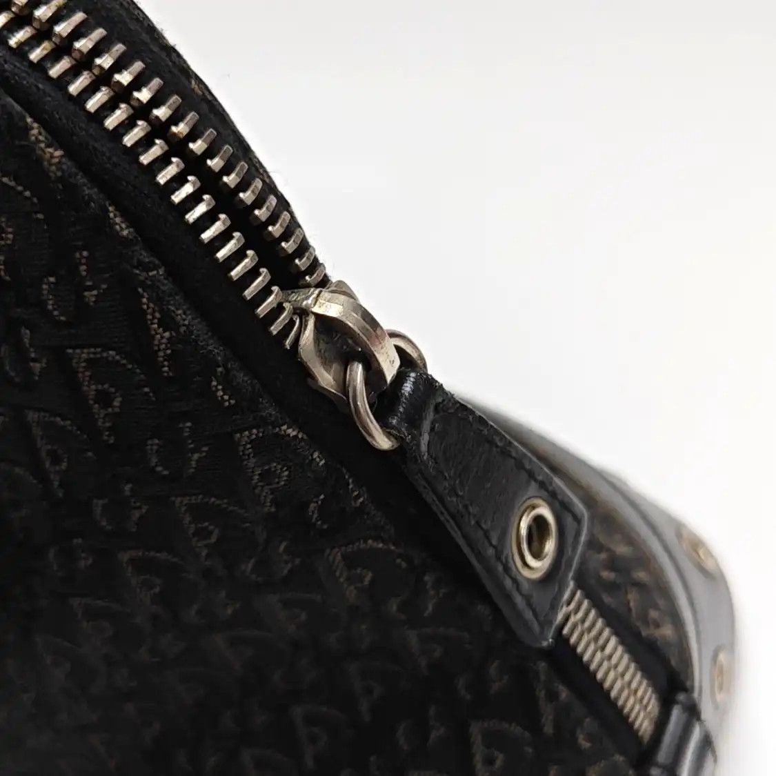 Dior DIOR Street Chic black canvas stud handbag ruthenium hardware Size ONE SIZE - 17 Thumbnail