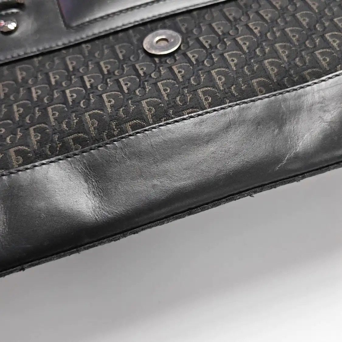 Dior DIOR Street Chic black canvas stud handbag ruthenium hardware Size ONE SIZE - 11 Thumbnail