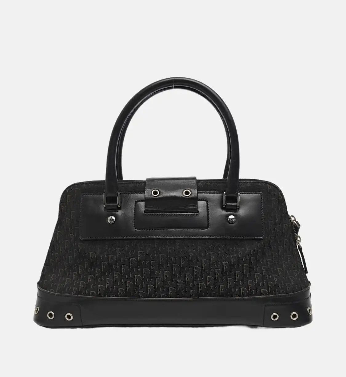 Dior DIOR Street Chic black canvas stud handbag ruthenium hardware Size ONE SIZE - 5 Thumbnail