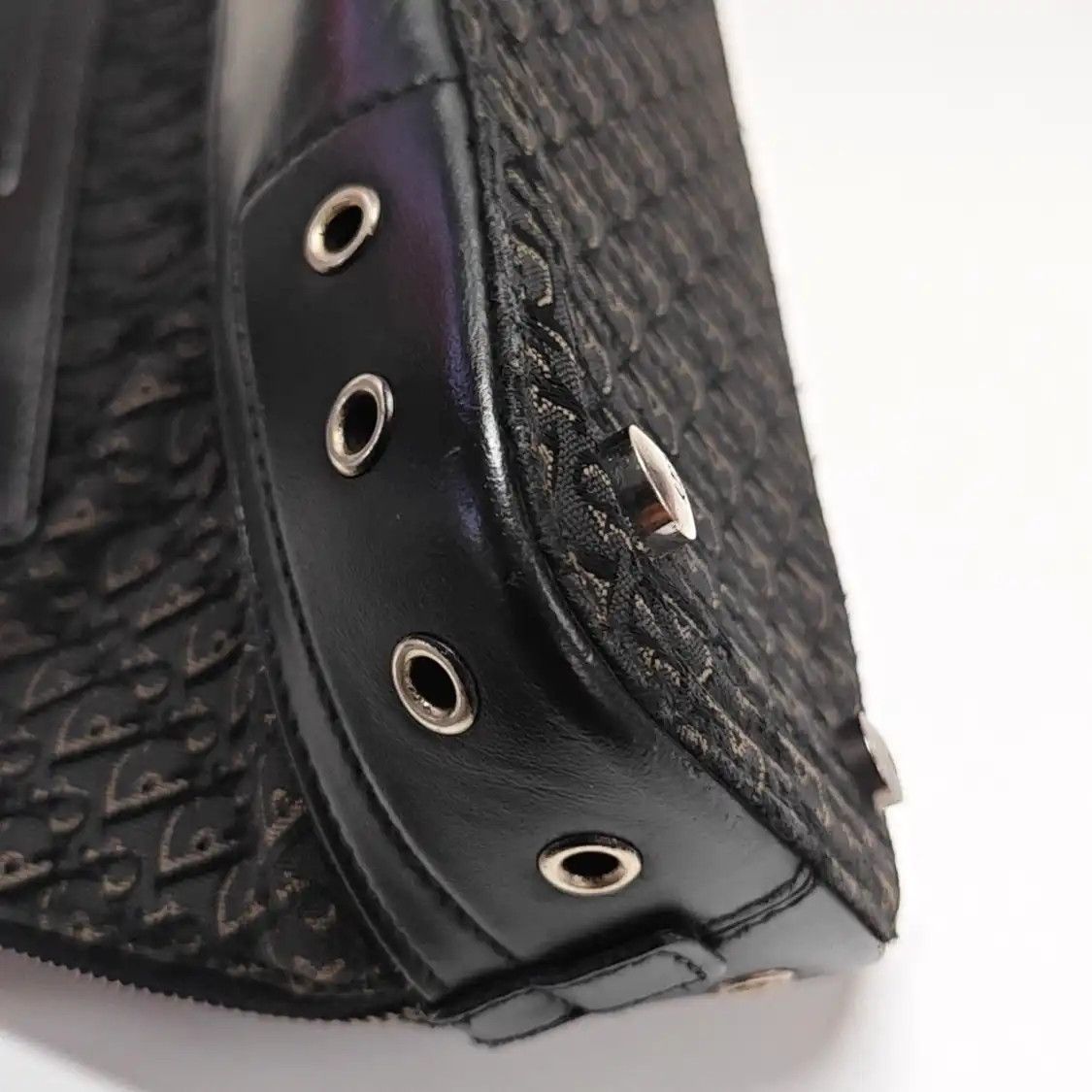 Dior DIOR Street Chic black canvas stud handbag ruthenium hardware Size ONE SIZE - 16 Thumbnail