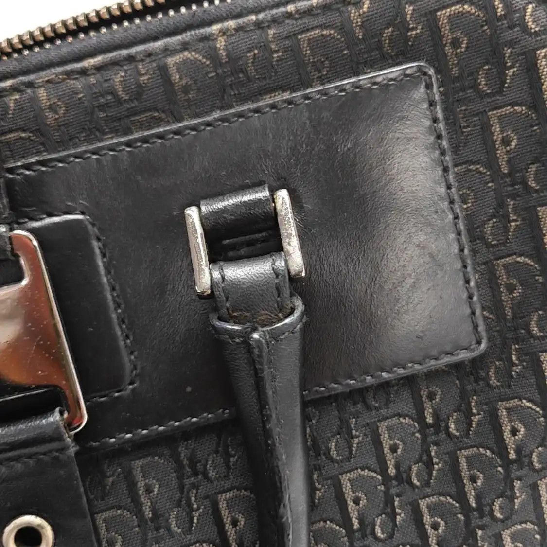 Dior DIOR Street Chic black canvas stud handbag ruthenium hardware Size ONE SIZE - 13 Thumbnail