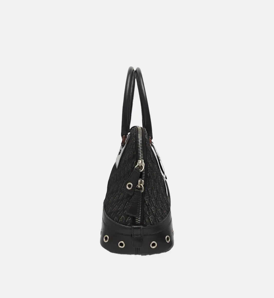 Dior DIOR Street Chic black canvas stud handbag ruthenium hardware Size ONE SIZE - 4 Thumbnail