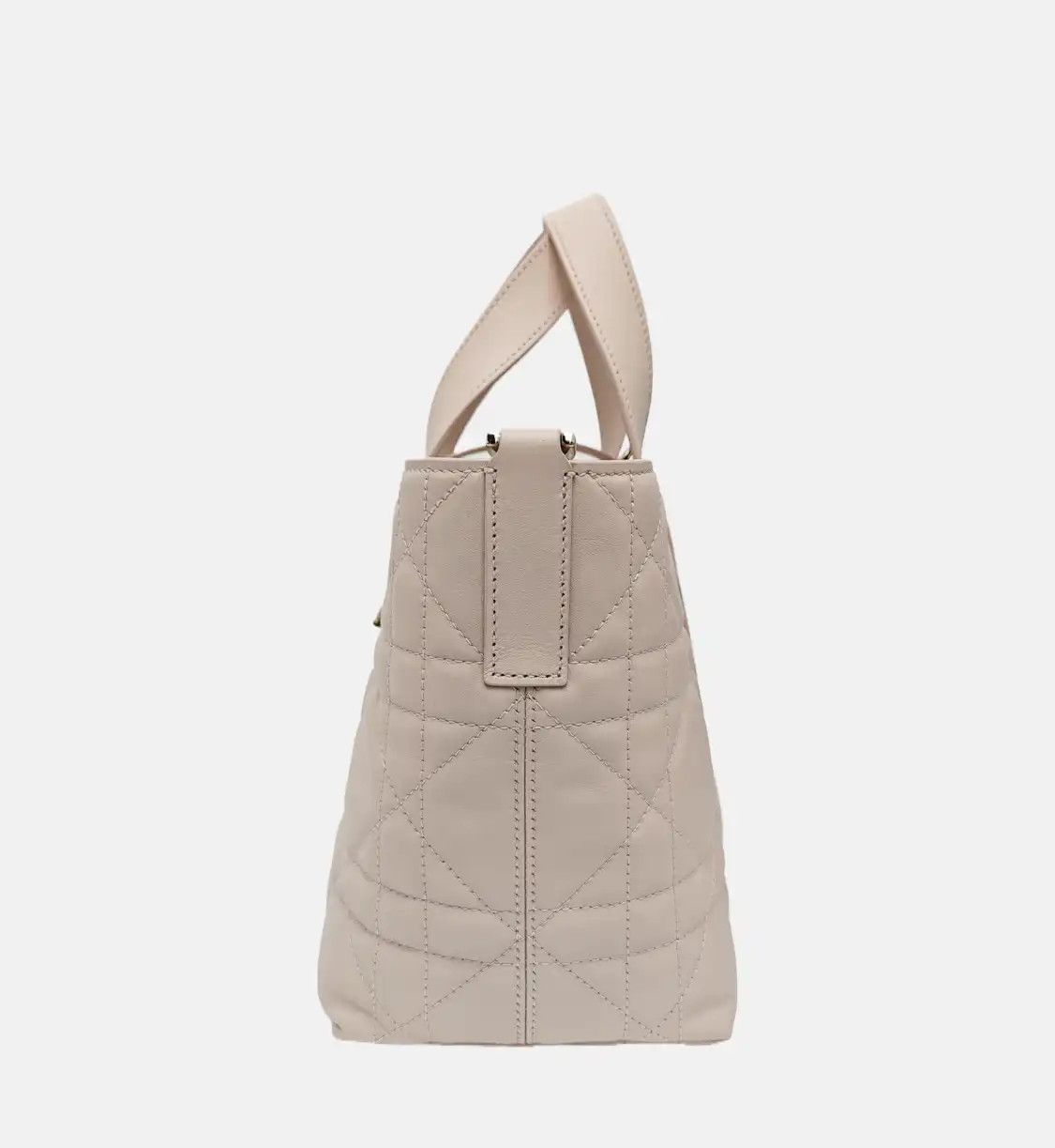 Dior DIOR Toujours Small light pinkcowhide leather rattan plaid quilted shoulder bag Size ONE SIZE - 3 Thumbnail