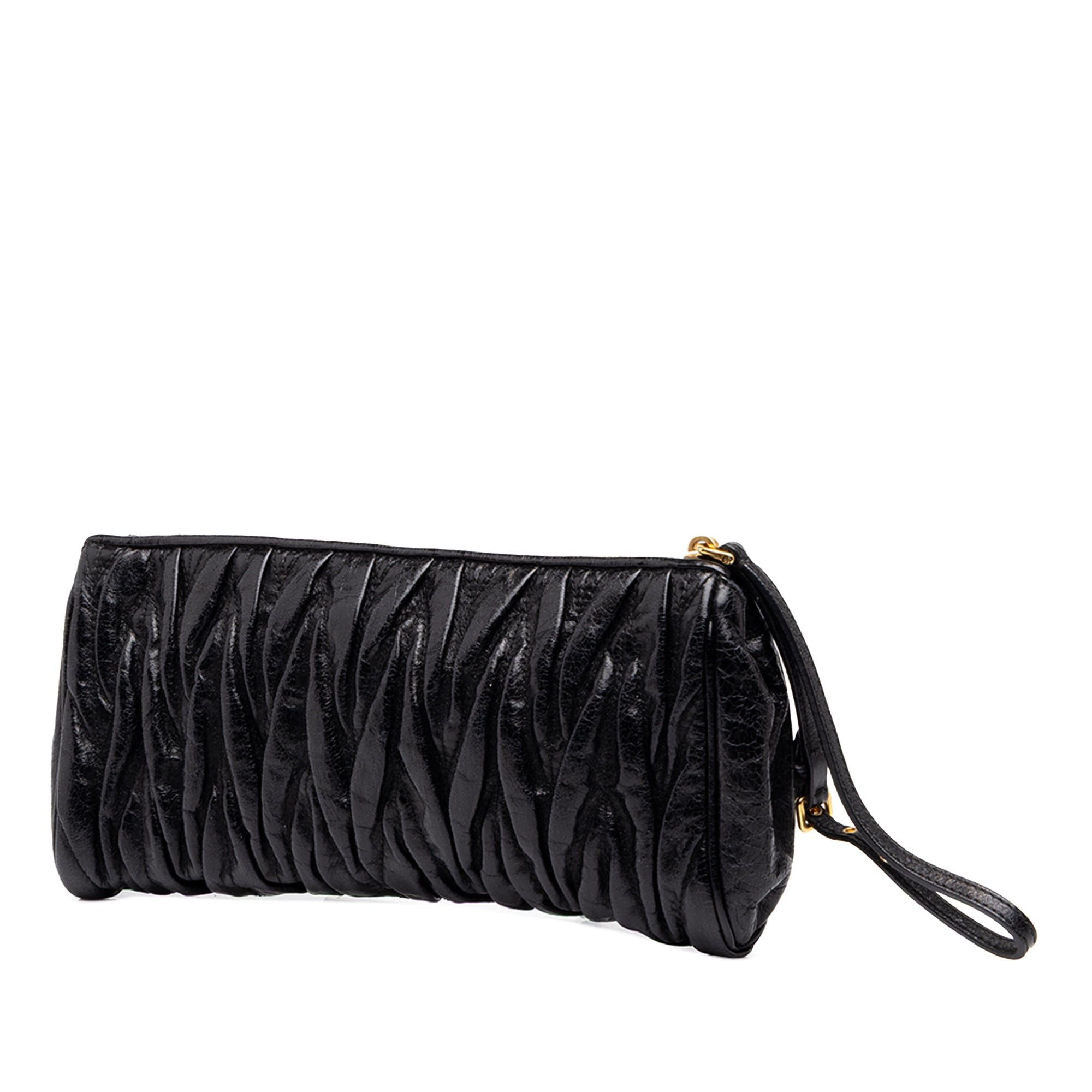 Miu Miu Matelasse Nappa Lux Wristlet Clutch Size ONE SIZE - 2 Thumbnail