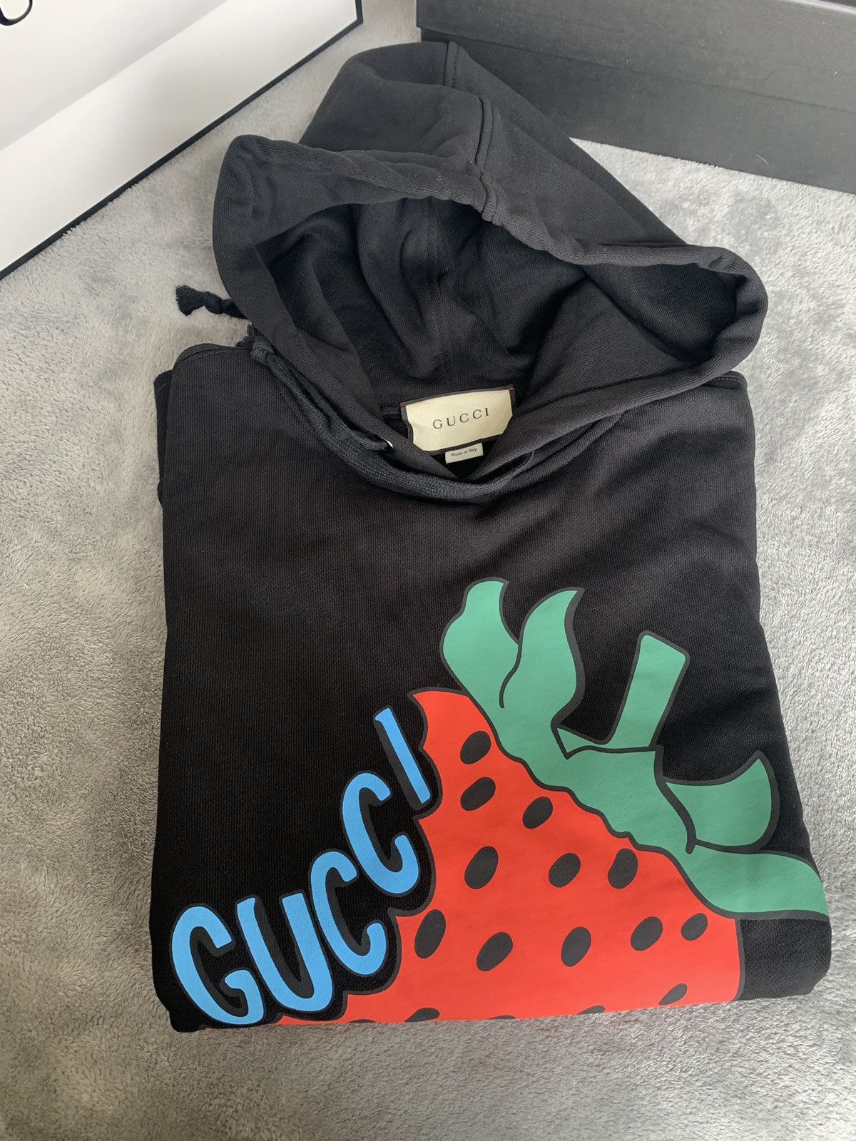 Gucci Gucci Strawberry Hoodie Grailed
