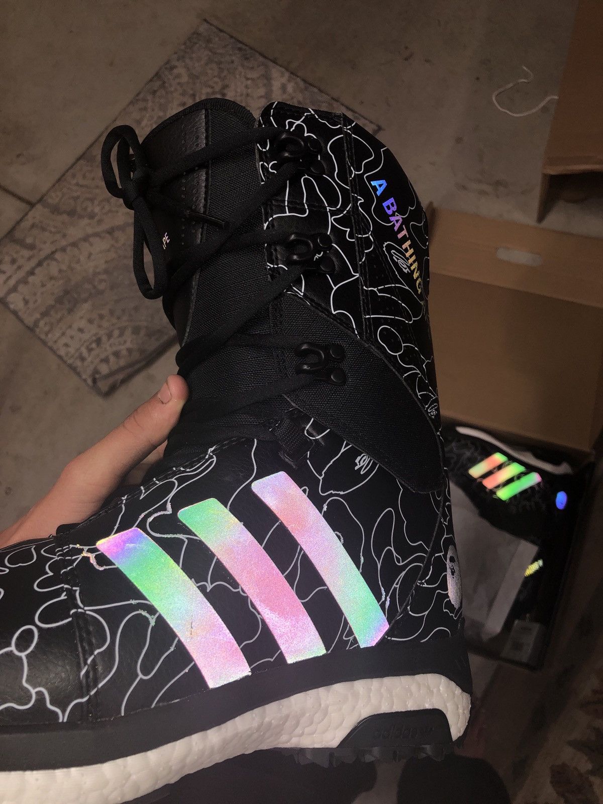 Bape adidas cheap snowboard boots