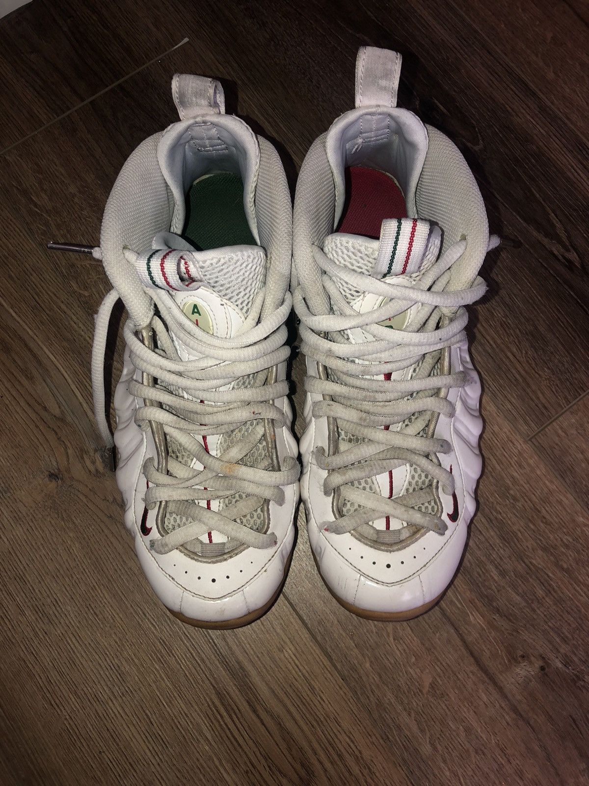 White Gucci Foamposite Grailed