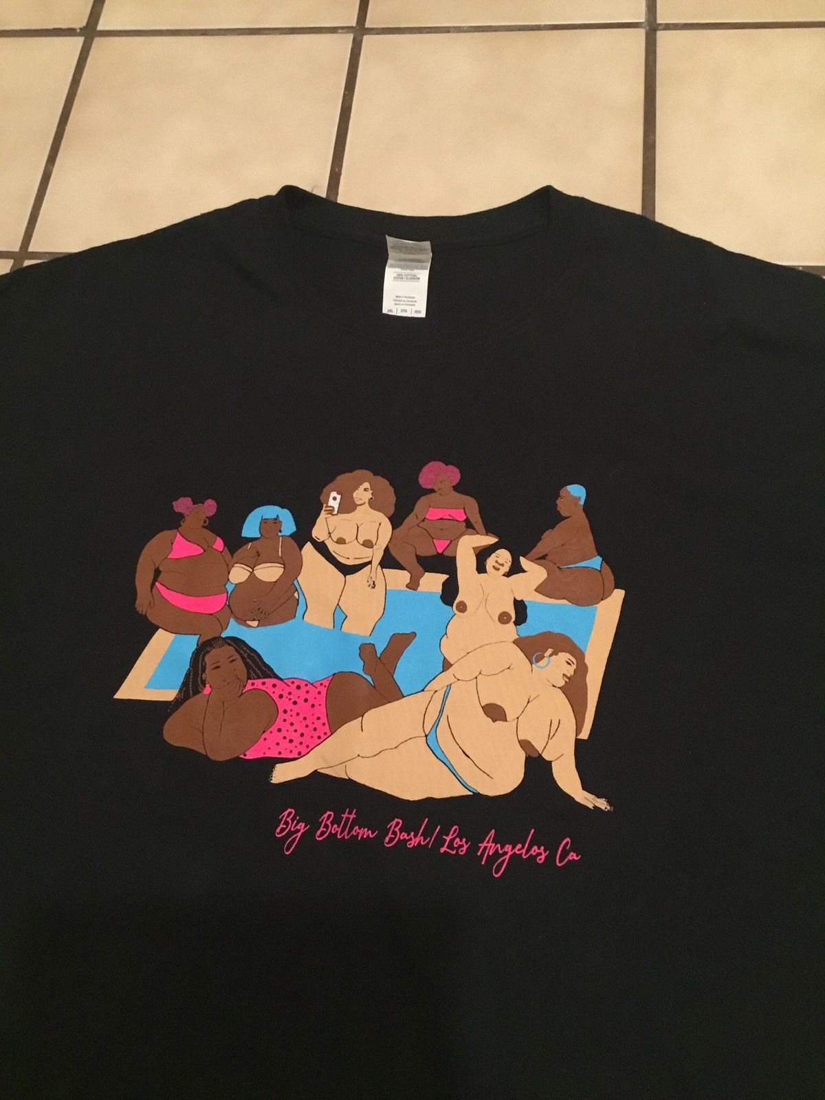 Gildan Big Bottom Bash BBW Los Angeles Party Festival Nude T-shirt | Grailed