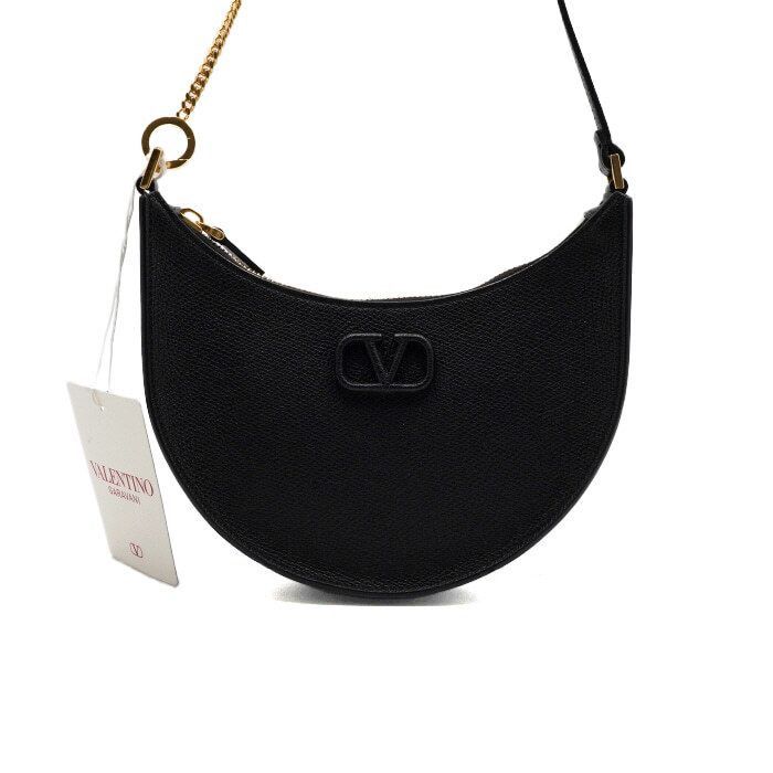 Valentino Logo Hobo Bag with Gold Chain Size ONE SIZE - 2 Thumbnail