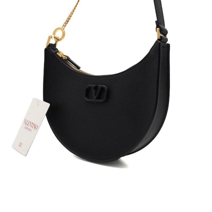 Valentino Logo Hobo Bag with Gold Chain Size ONE SIZE - 3 Thumbnail