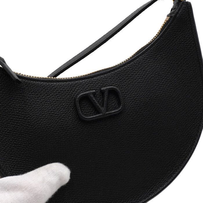 Valentino Logo Hobo Bag with Gold Chain Size ONE SIZE - 10 Thumbnail