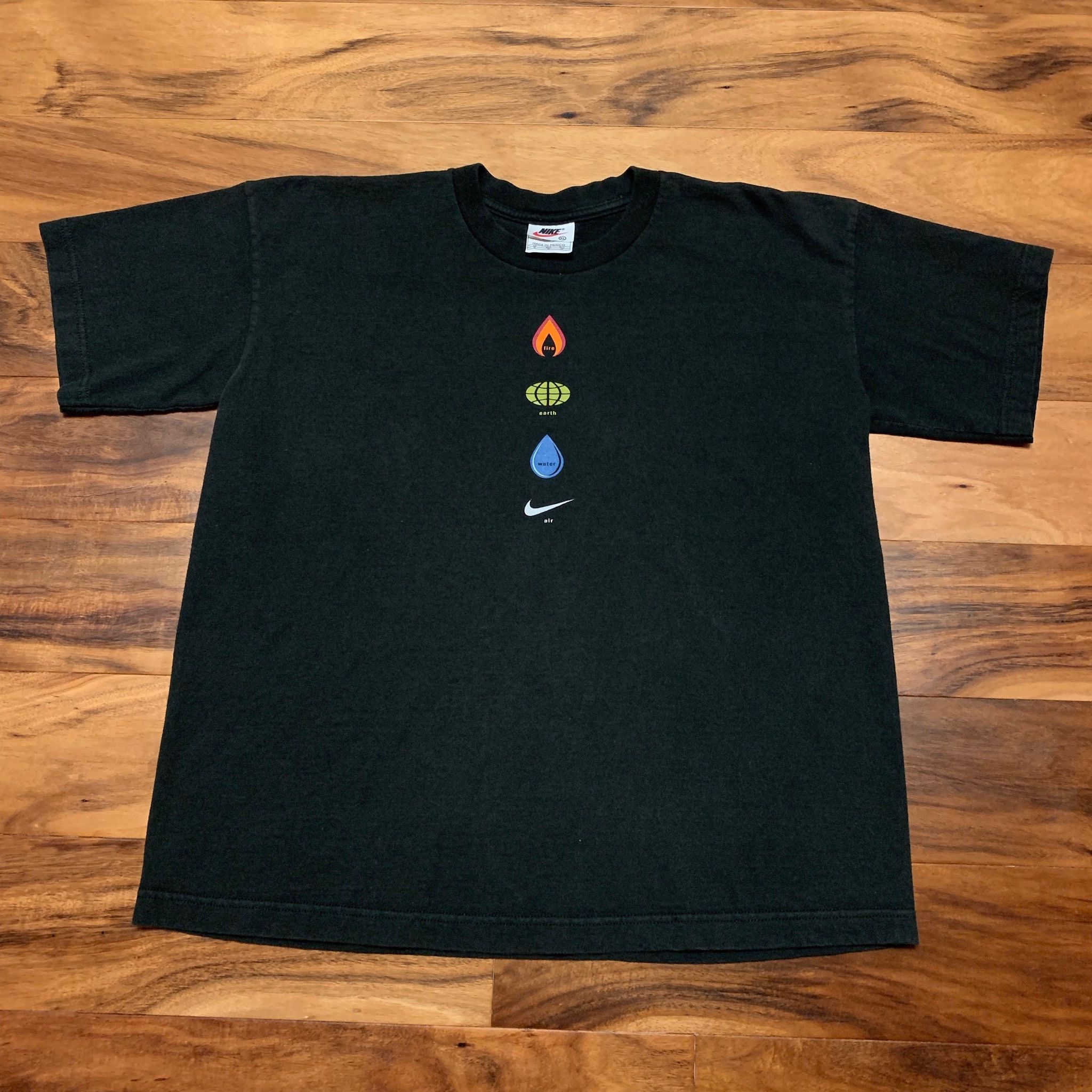 Nike Vintage 2000s Nike Elements Fire Earth Water Air Tee Shirt VTG Grailed