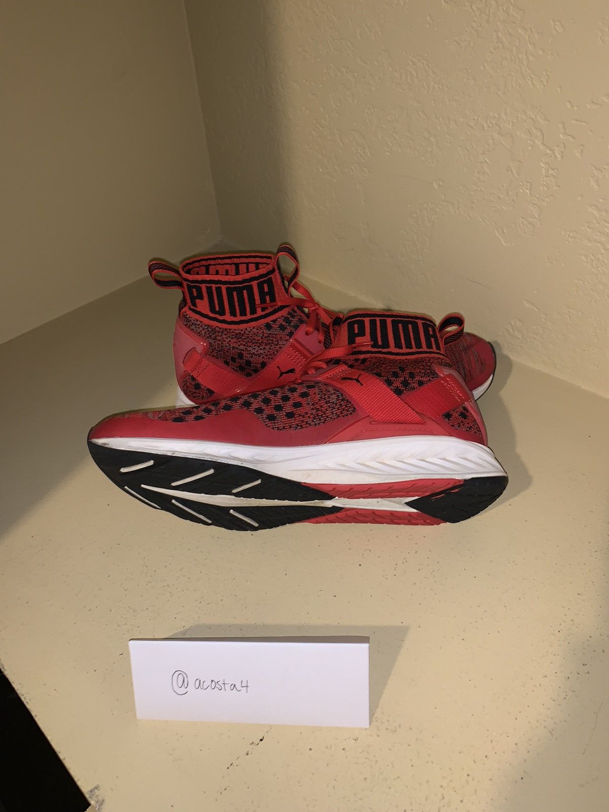 Puma PUMA Ignite evoKNIT Red White Grailed