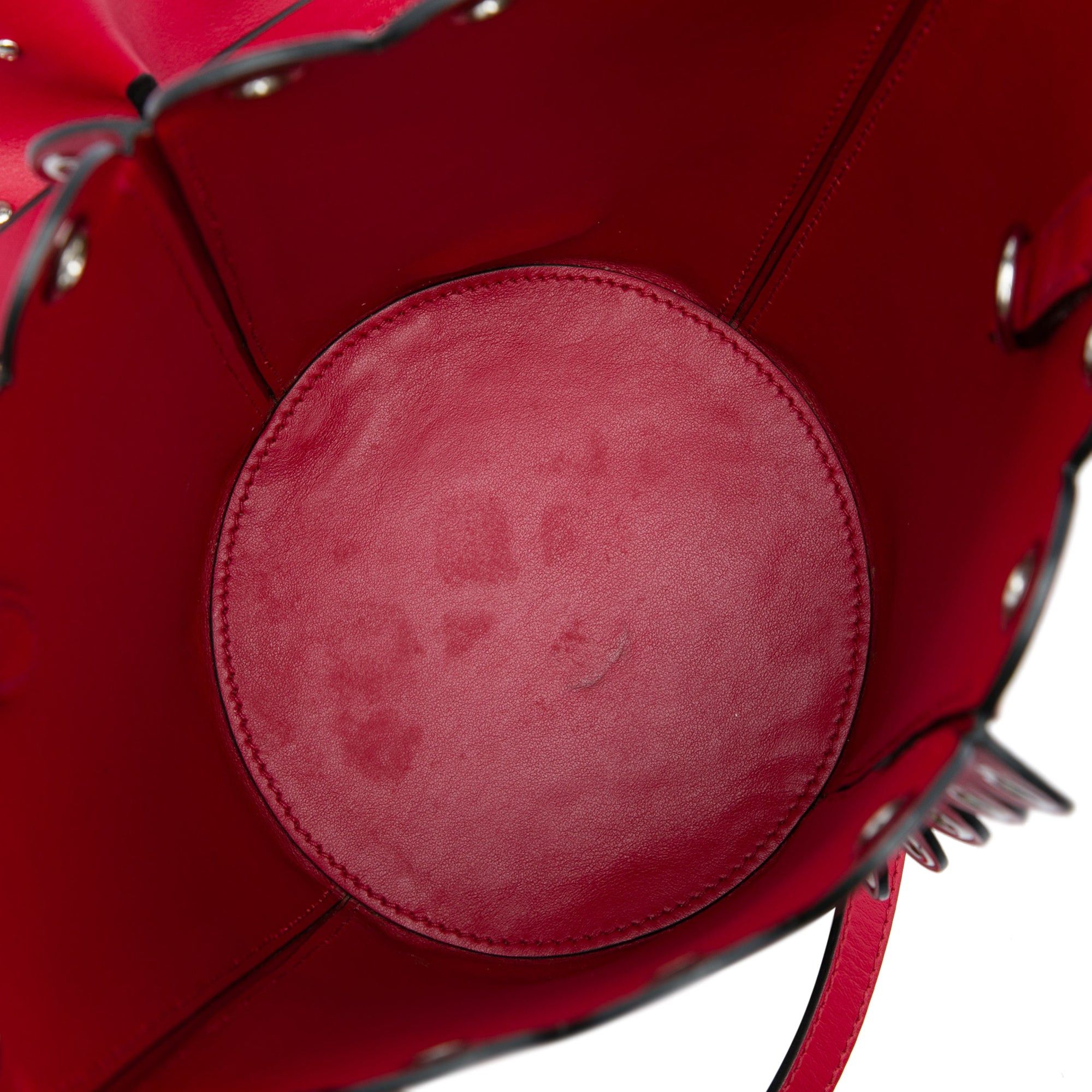 Miu Miu Calfskin Scalloped Grommet Bucket Bag Size ONE SIZE - 4 Thumbnail