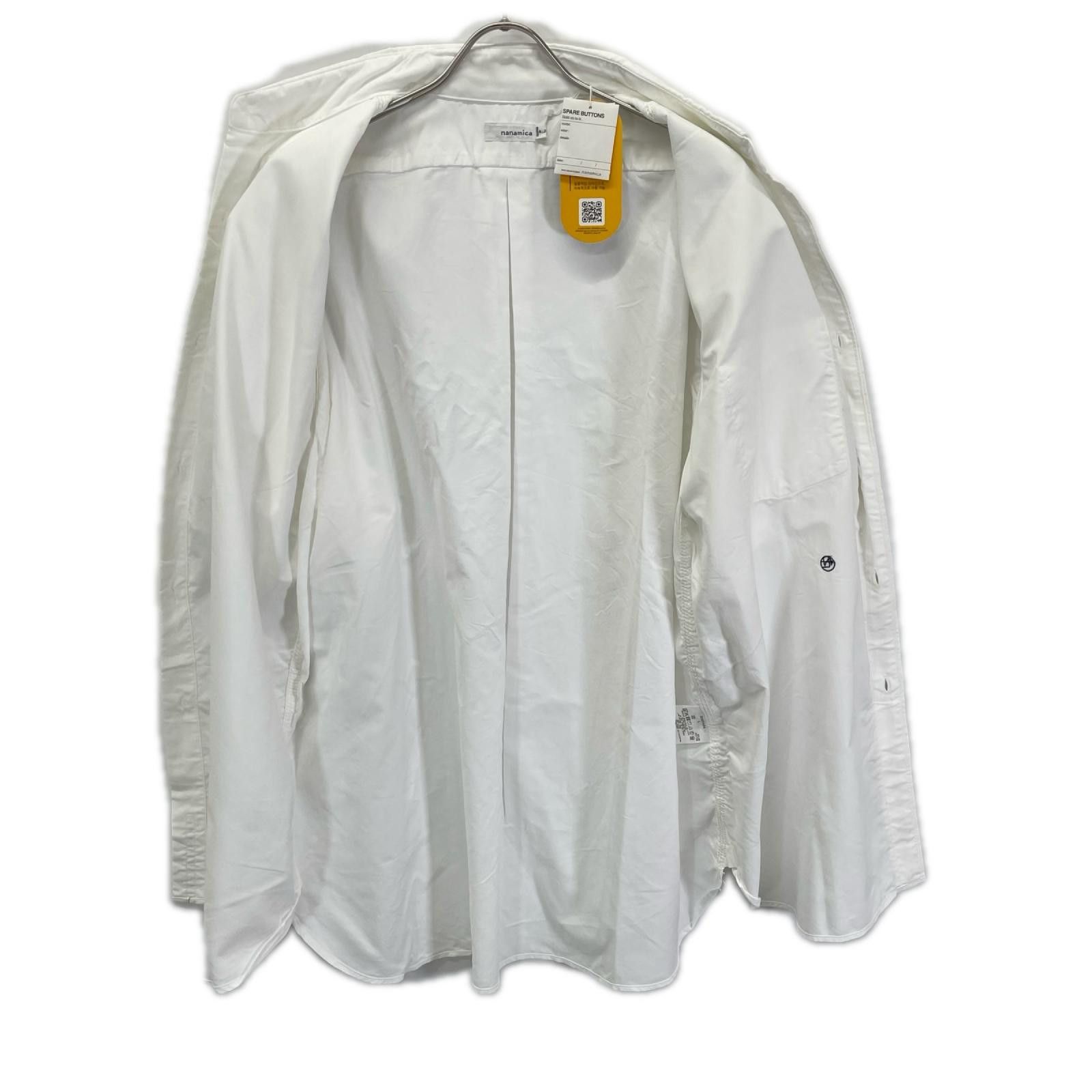 Nanamica White Nylon Button Down Wind S/S Shirt Size L, Men's — image 3 of 6