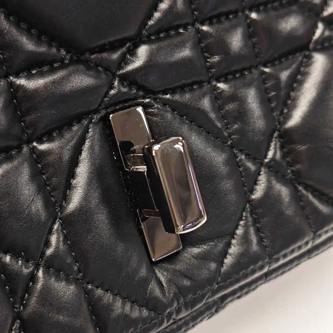 Dior DIOR Caro Medium black cowhide leather rattan plaid quilted flap bag chain bag s Size ONE SIZE - 11 Thumbnail
