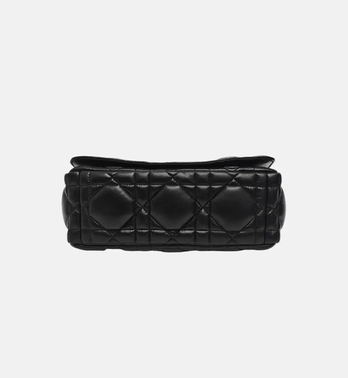 Dior DIOR Caro Medium black cowhide leather rattan plaid quilted flap bag chain bag s Size ONE SIZE - 6 Thumbnail