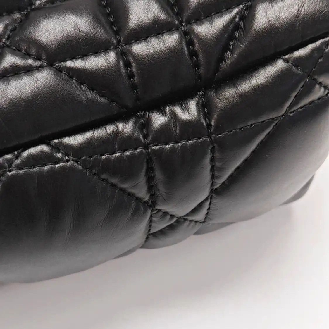 Dior DIOR Caro Medium black cowhide leather rattan plaid quilted flap bag chain bag s Size ONE SIZE - 14 Thumbnail
