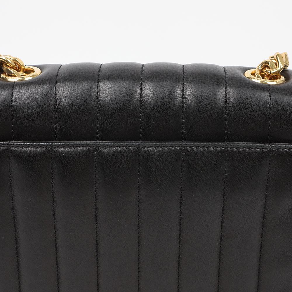 Yves Saint Laurent Medium Leather Vicky Chain Shoulder and Crossbody Bag Black Size ONE SIZE - 5 Thumbnail