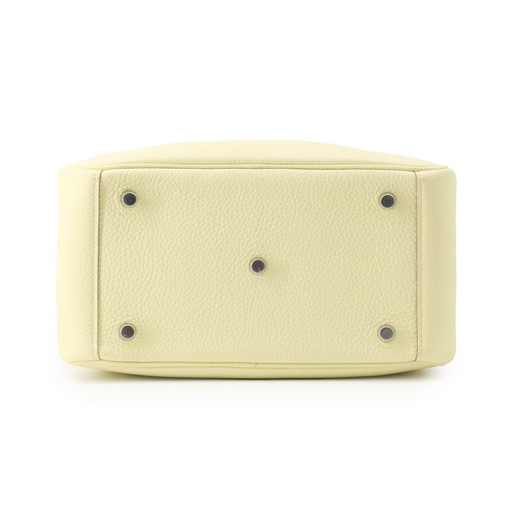 Hermes Hermes Lindy 26 Handbag, Jaune Milton, Taurillon Clemence Leather, G Stamp, HERMES 2-way, Lindy, Women's Size ONE SIZE - 3 Thumbnail