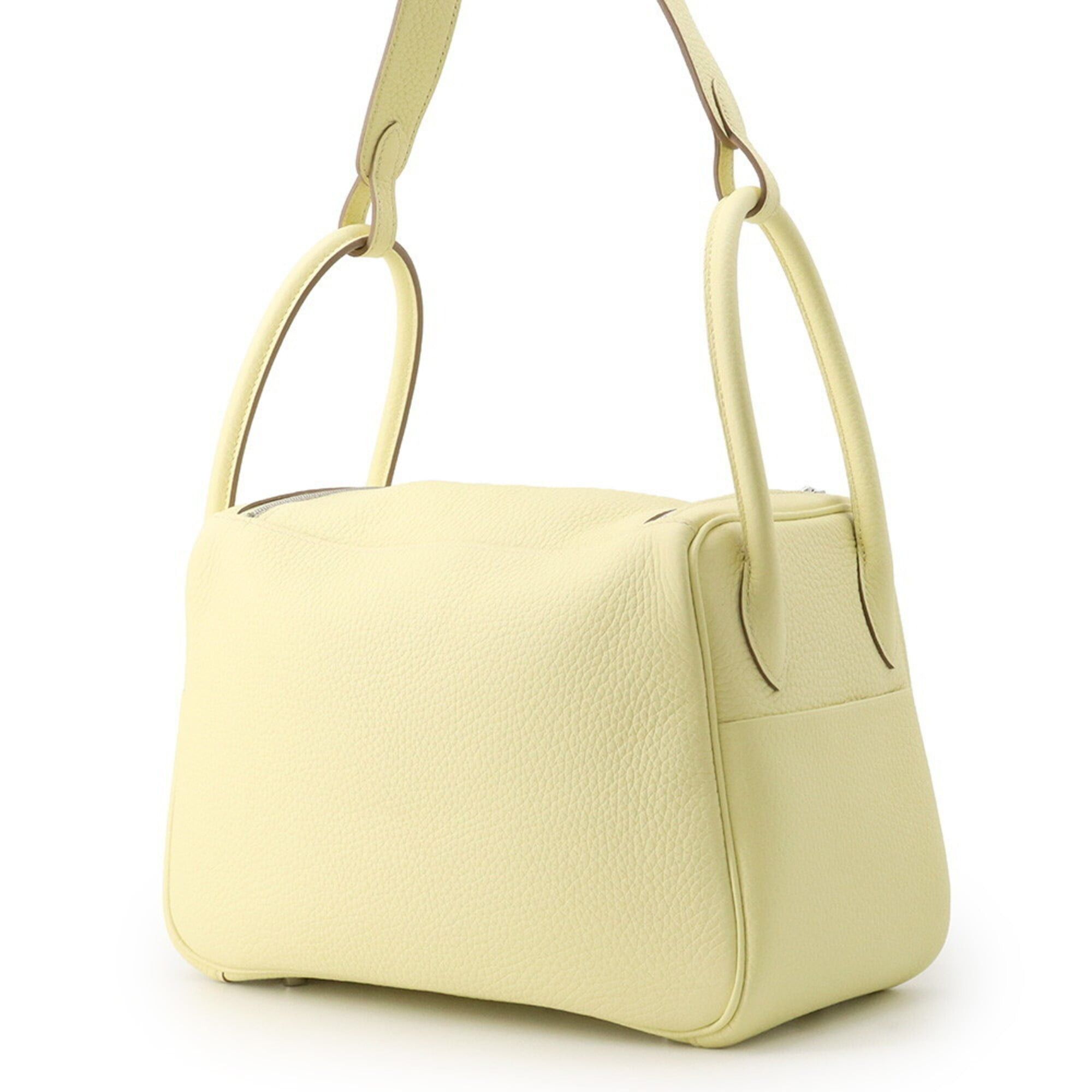 Hermes Hermes Lindy 26 Handbag, Jaune Milton, Taurillon Clemence Leather, G Stamp, HERMES 2-way, Lindy, Women's Size ONE SIZE - 2 Thumbnail