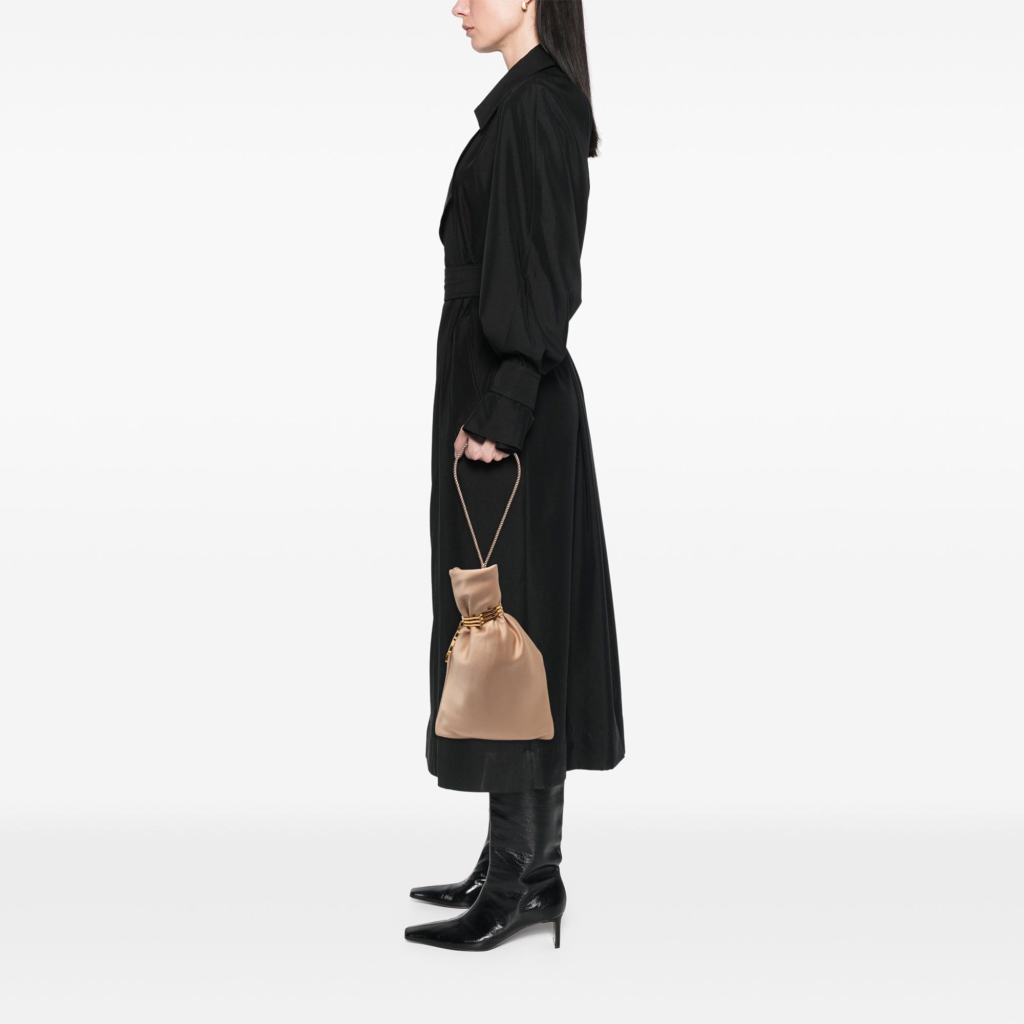 Saint Laurent Paris Satin Monogram Evening Pouch Size ONE SIZE - 5 Thumbnail