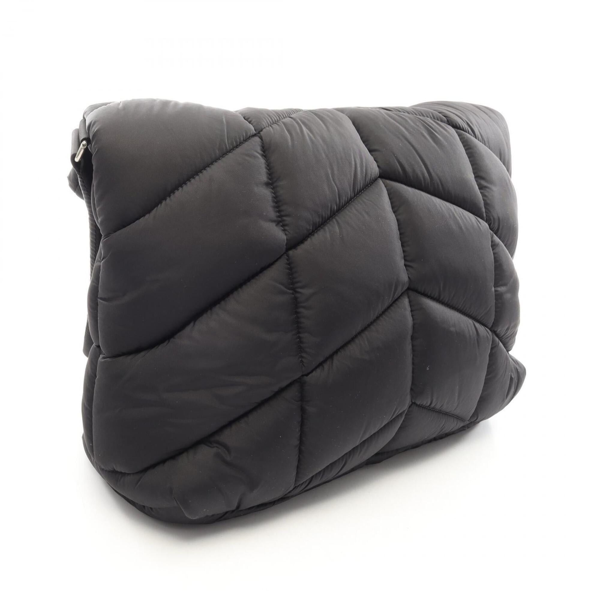 Yves Saint Laurent Yves Saint Laurent Saint Laurent Paris Puffer Quilted Shoulder Bag/Handbag, Nylon, Women's, Black, 733630 Size ONE SIZE - 2 Thumbnail