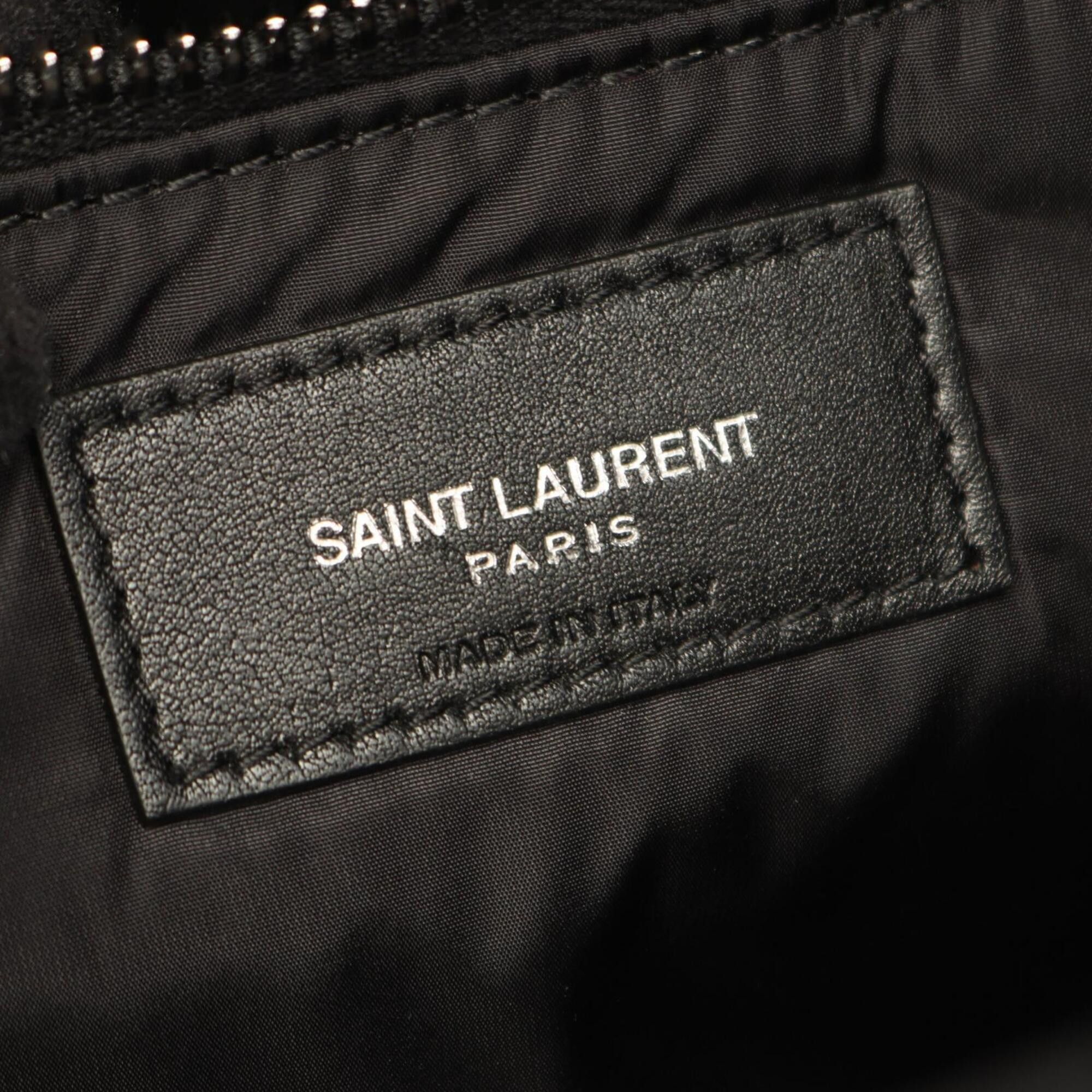 Yves Saint Laurent Yves Saint Laurent Saint Laurent Paris Puffer Quilted Shoulder Bag/Handbag, Nylon, Women's, Black, 733630 Size ONE SIZE - 4 Thumbnail