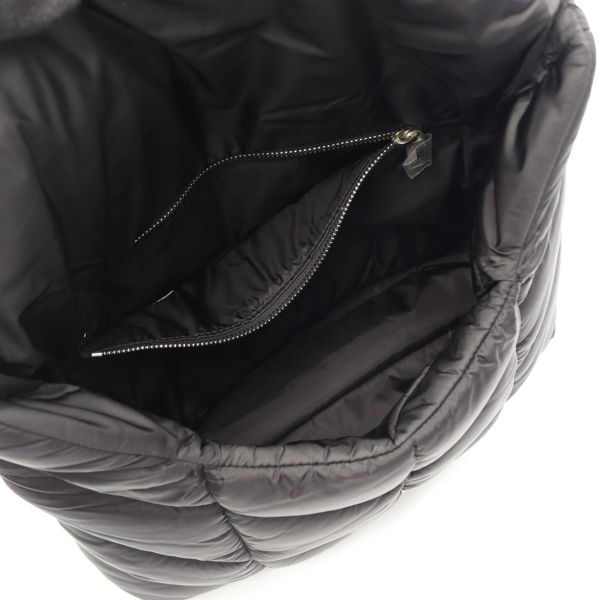 Yves Saint Laurent Yves Saint Laurent Saint Laurent Paris Puffer Quilted Shoulder Bag/Handbag, Nylon, Women's, Black, 733630 Size ONE SIZE - 3 Thumbnail