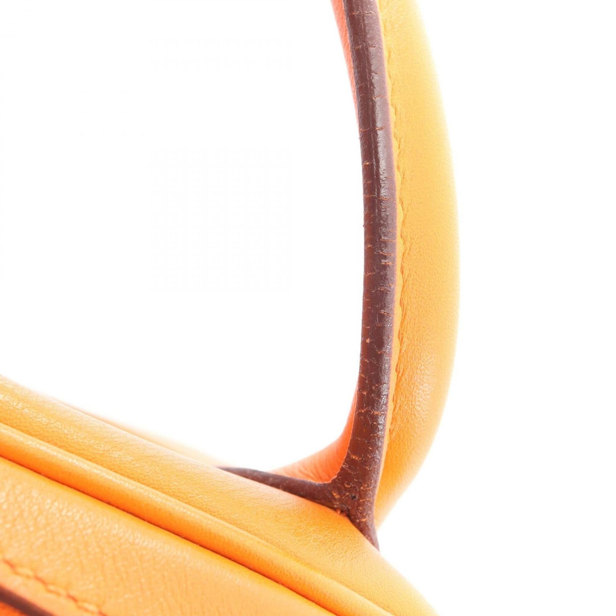 Hermes Hermes Lindy 30 Shoulder Bag/Handbag, Veau Swift Leather, Women's, Orange Size ONE SIZE - 10 Thumbnail