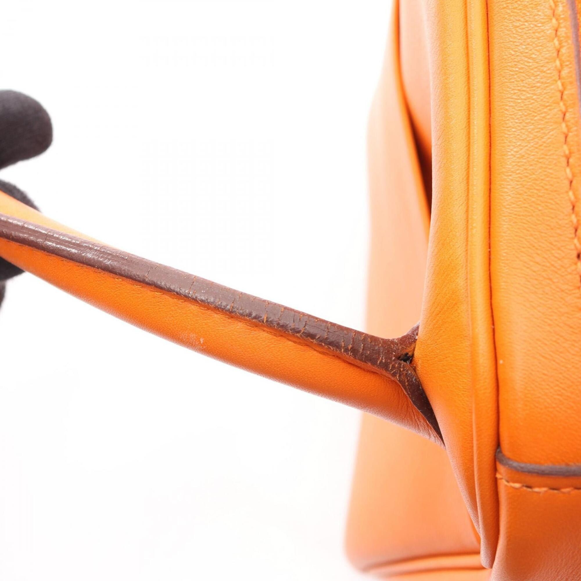 Hermes Hermes Lindy 30 Shoulder Bag/Handbag, Veau Swift Leather, Women's, Orange Size ONE SIZE - 16 Thumbnail
