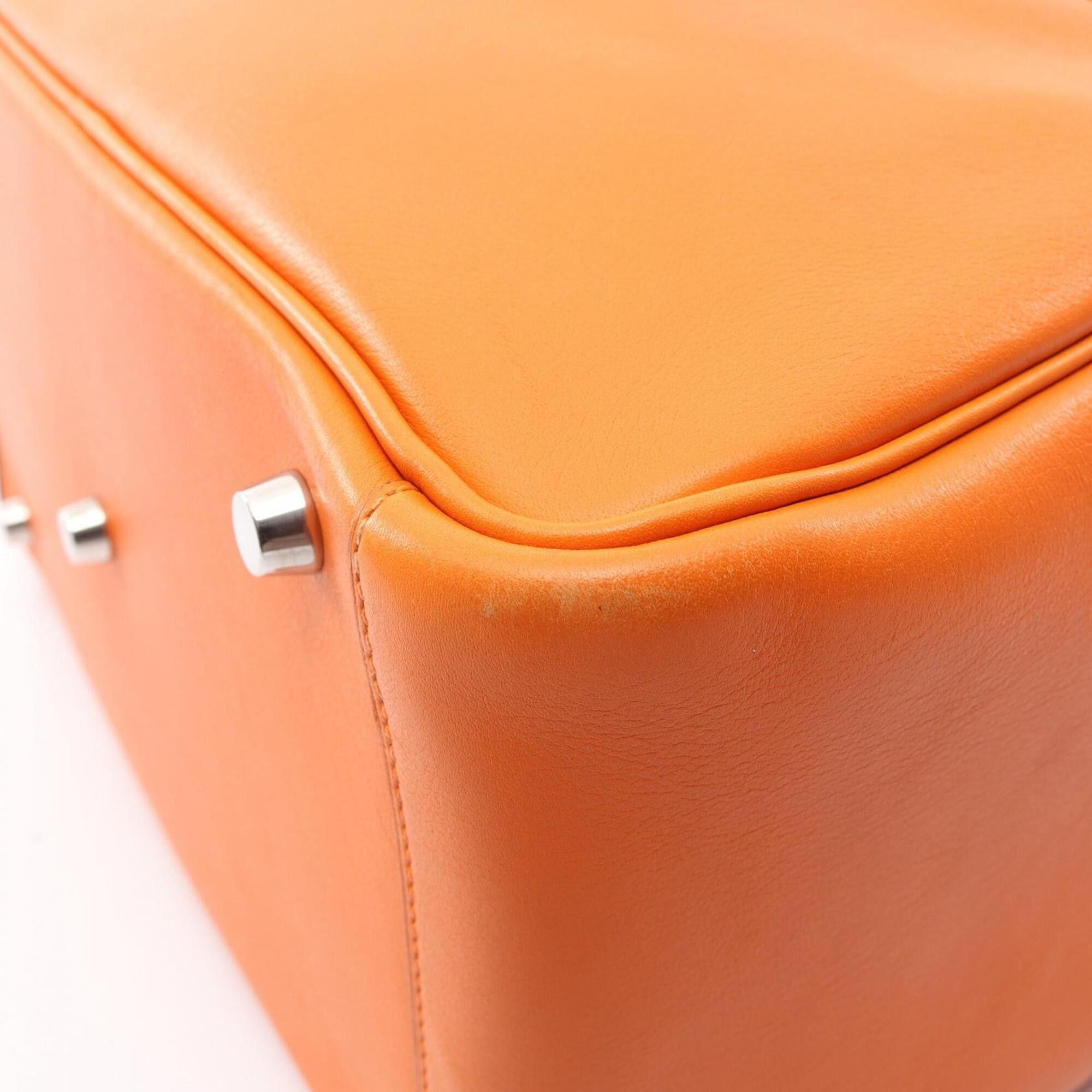 Hermes Hermes Lindy 30 Shoulder Bag/Handbag, Veau Swift Leather, Women's, Orange Size ONE SIZE - 6 Thumbnail
