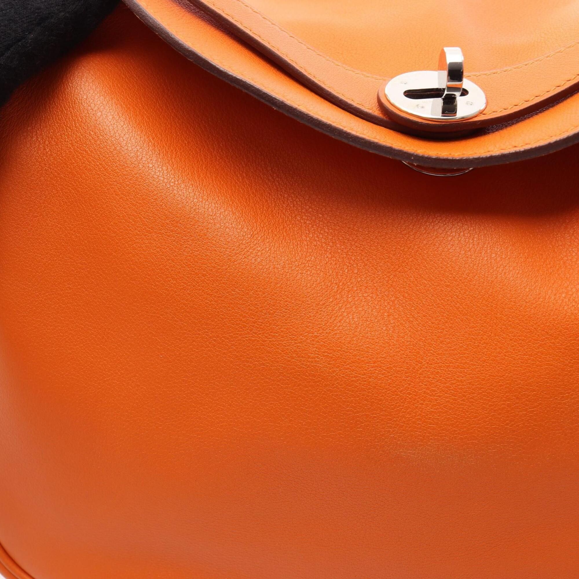 Hermes Hermes Lindy 30 Shoulder Bag/Handbag, Veau Swift Leather, Women's, Orange Size ONE SIZE - 12 Thumbnail