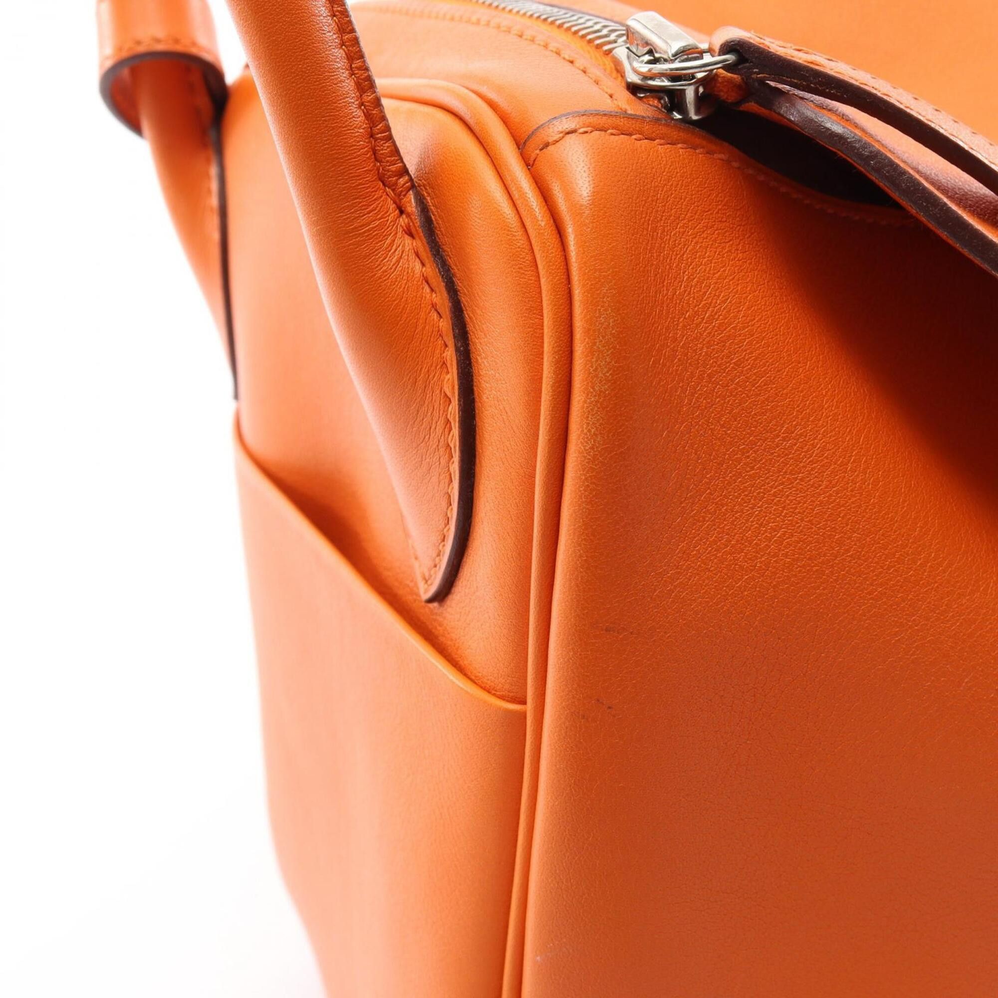 Hermes Hermes Lindy 30 Shoulder Bag/Handbag, Veau Swift Leather, Women's, Orange Size ONE SIZE - 11 Thumbnail