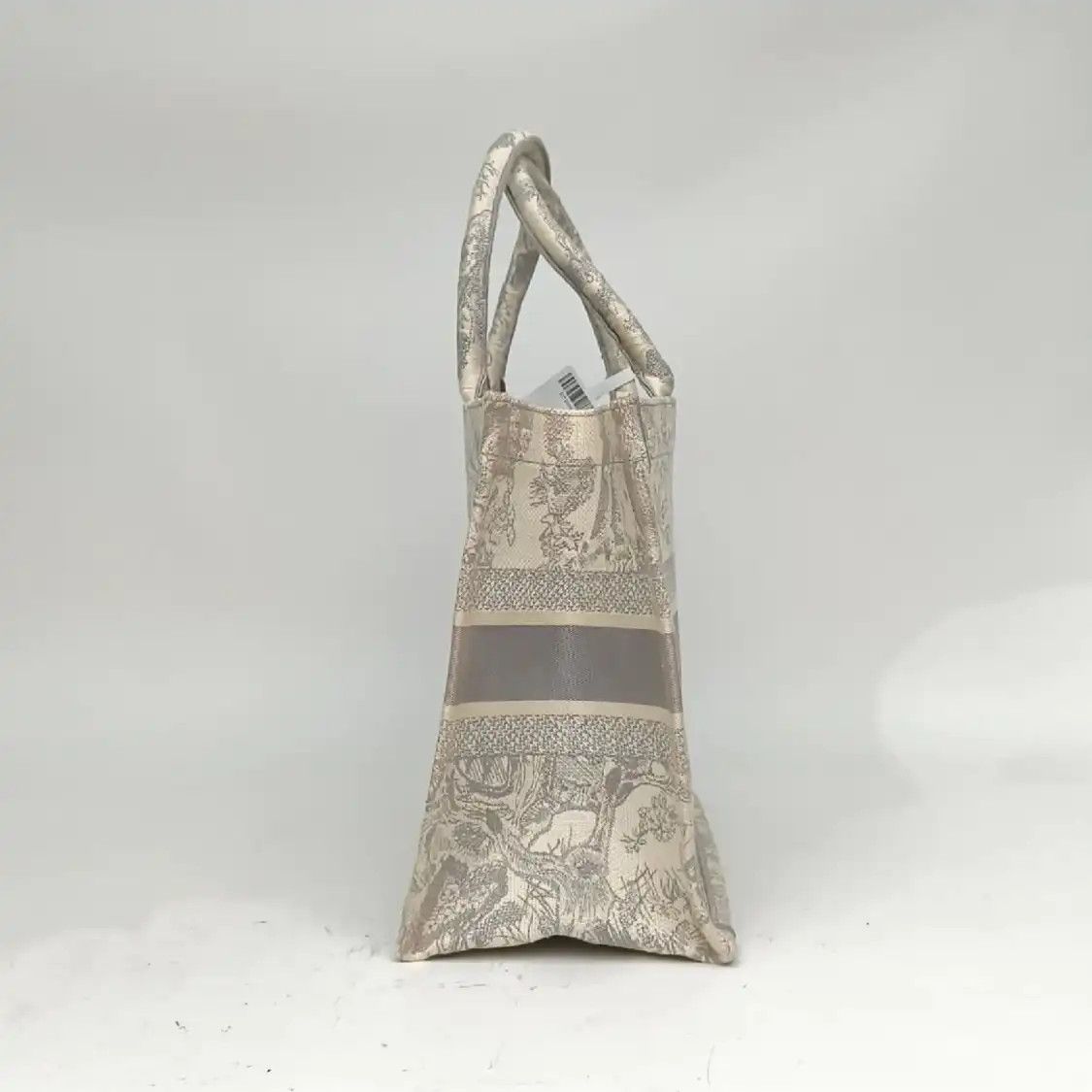 Dior DIOR Book Tote Medium grey canvas handbag Size ONE SIZE - 8 Thumbnail