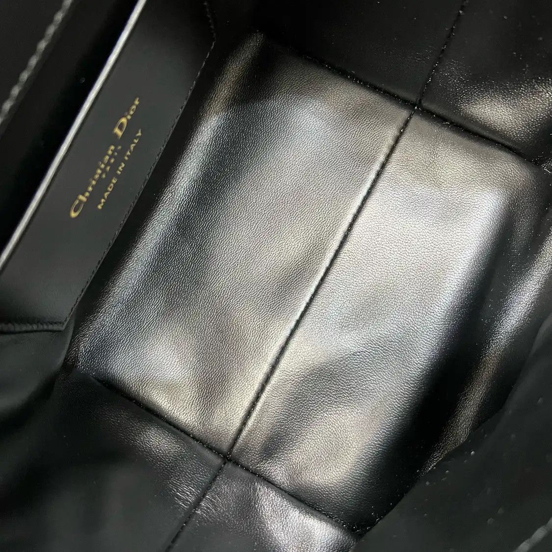 Dior DIOR Toujours Nano black cowhide leather rattan plaid quilted crossbody bag deta Size ONE SIZE - 6 Thumbnail