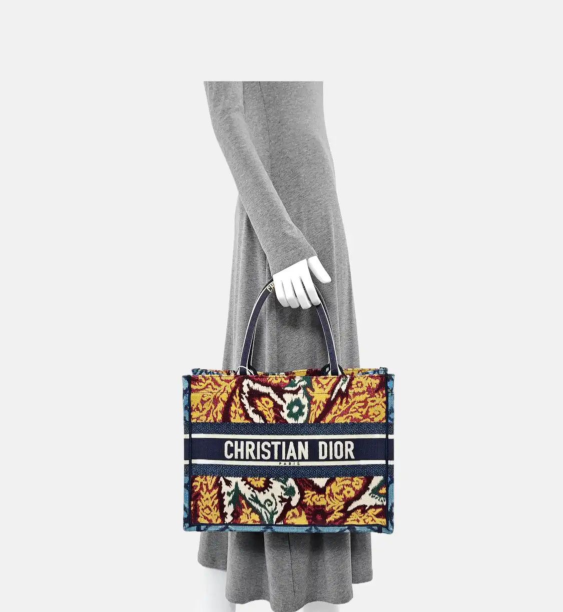 Dior DIOR Book Tote Small multi-color fabric embroidery handbag Size ONE SIZE - 2 Thumbnail