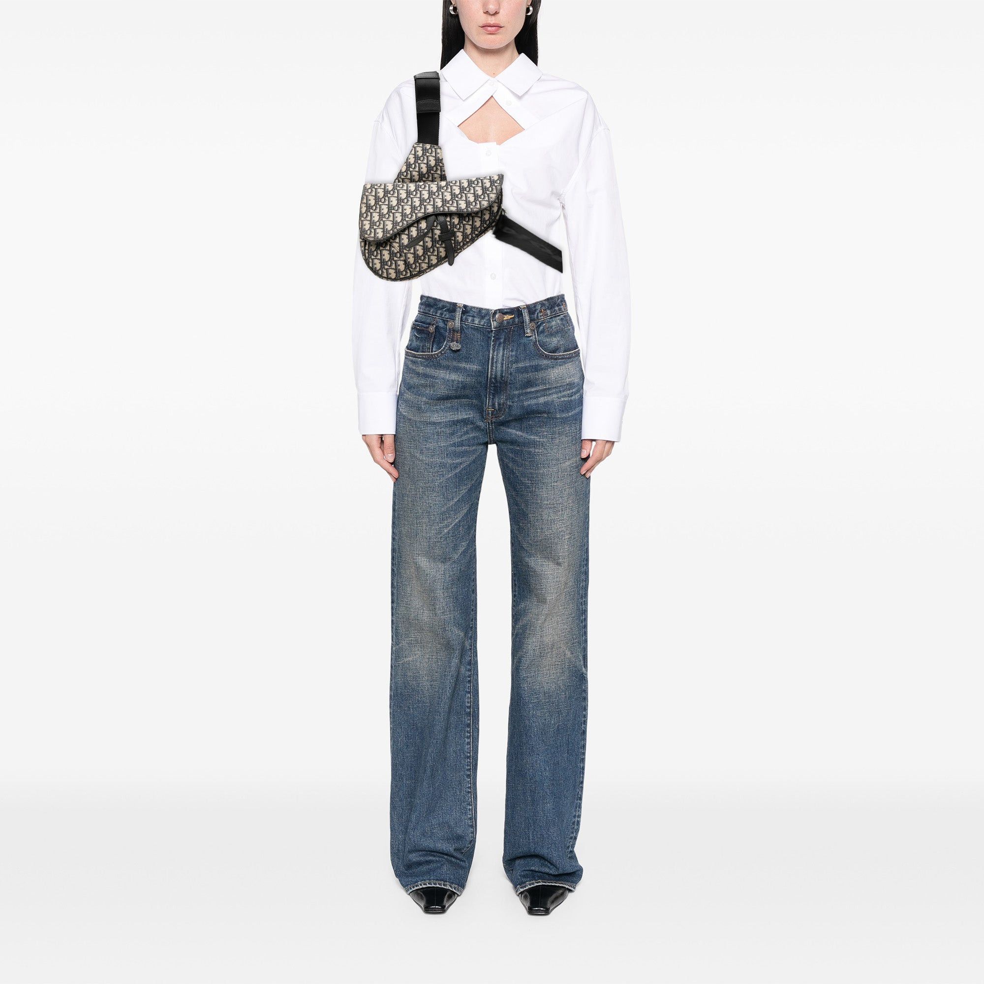 Dior Oblique Canvas Saddle Crossbody Size ONE SIZE - 6 Thumbnail