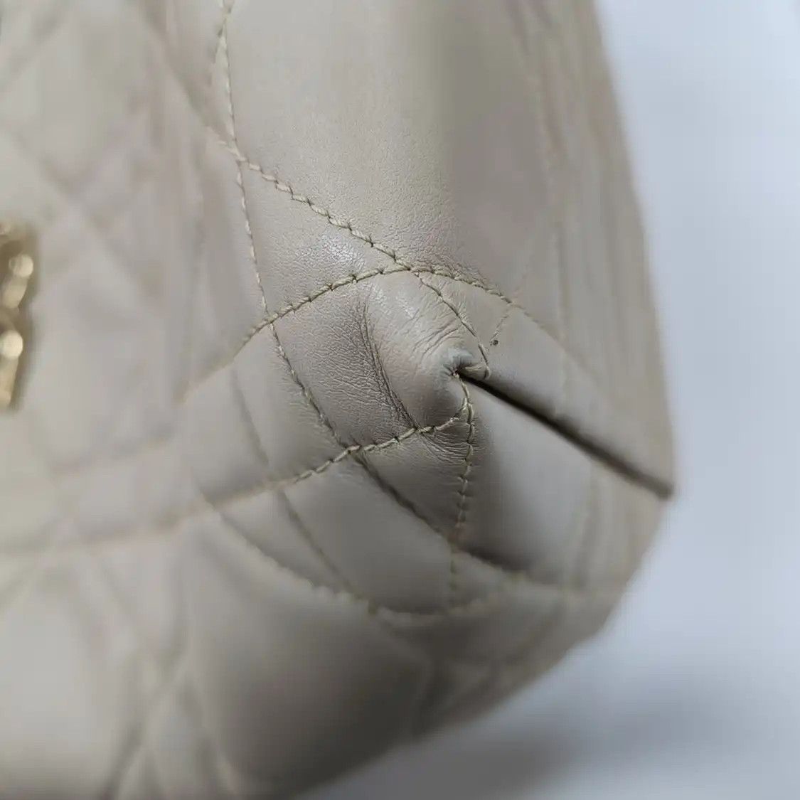Dior DIOR Toujours khaki cowhide leather rattan plaid quilted shoulder bag handbag cr Size ONE SIZE - 11 Thumbnail