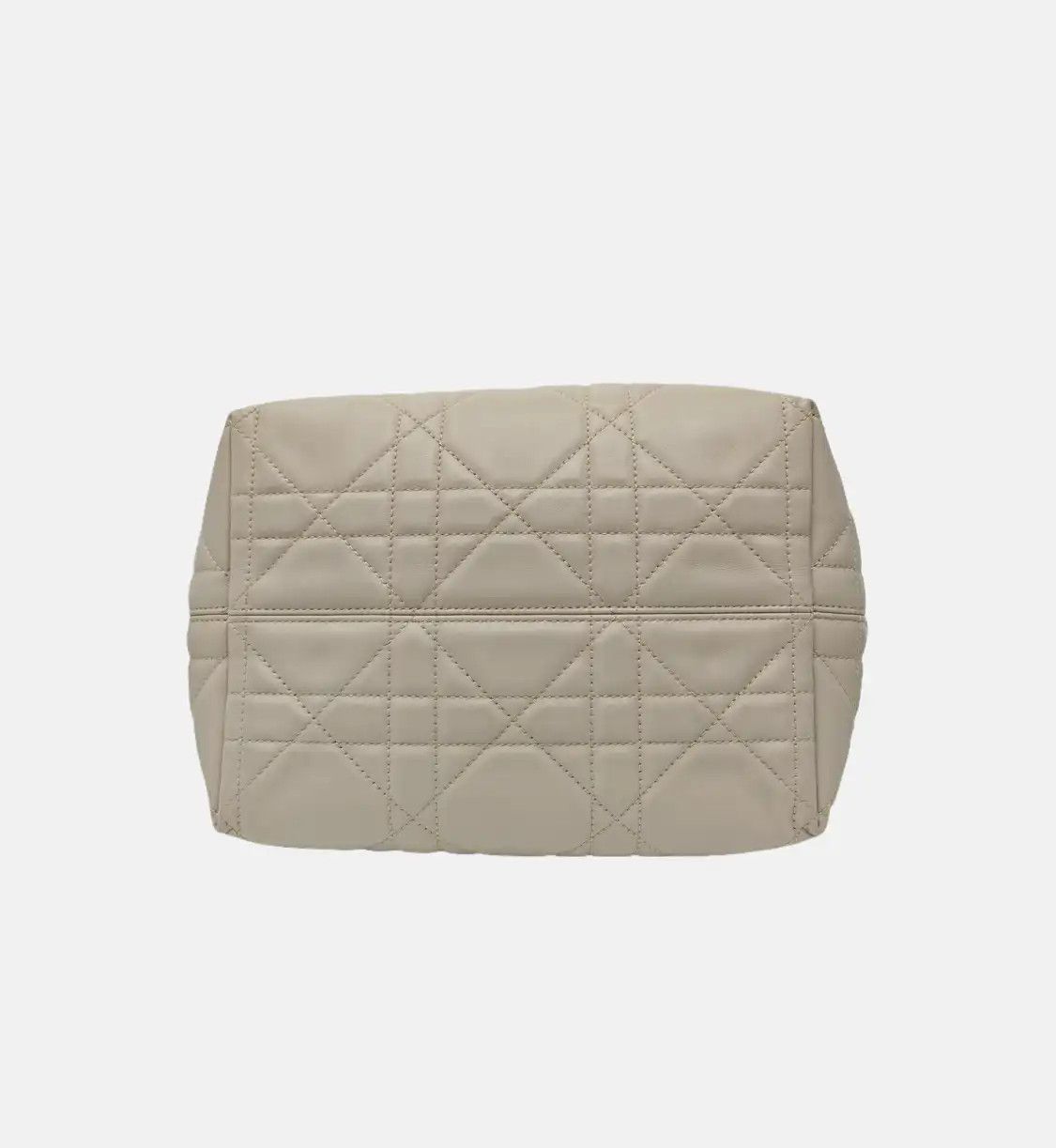 Dior DIOR Toujours khaki cowhide leather rattan plaid quilted shoulder bag handbag cr Size ONE SIZE - 5 Thumbnail