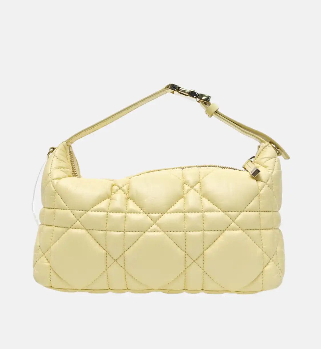 Dior DIOR Diortravel Nomad Medium light yellowcowhide leather rattan plaid quilted No Size ONE SIZE - 5 Thumbnail