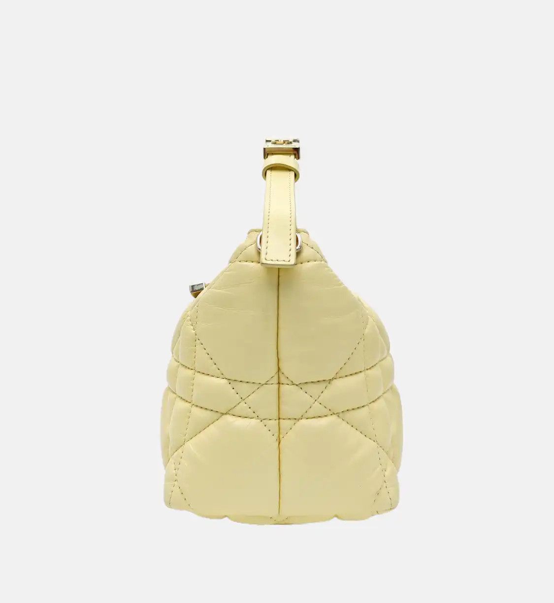 Dior DIOR Diortravel Nomad Medium light yellowcowhide leather rattan plaid quilted No Size ONE SIZE - 4 Thumbnail