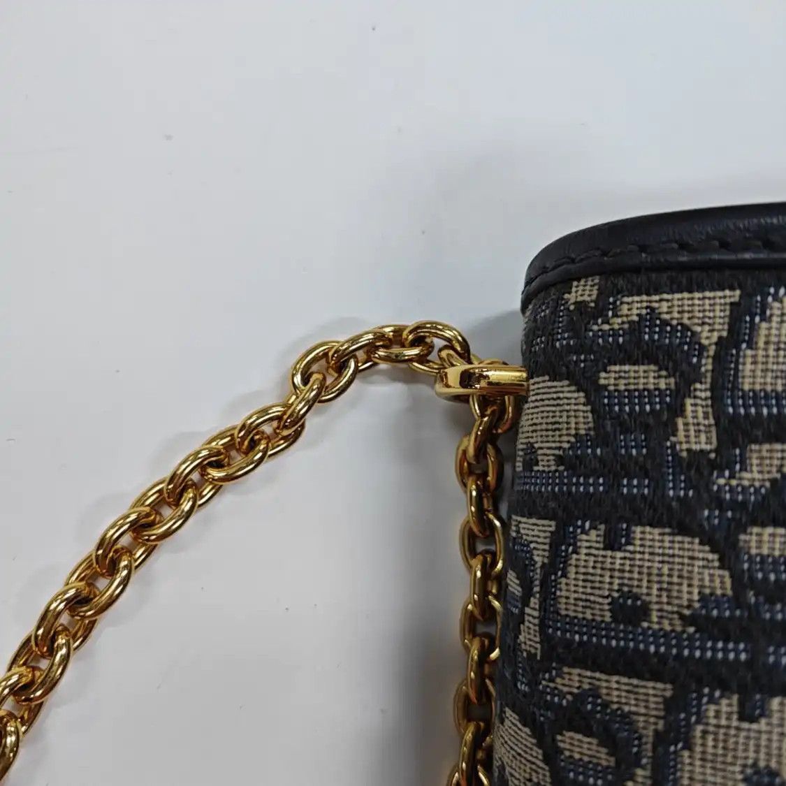 Dior DIOR 30 Montaigne East-West blue canvas monogram jacquard Montaigne bag shoulder Size ONE SIZE - 14 Thumbnail