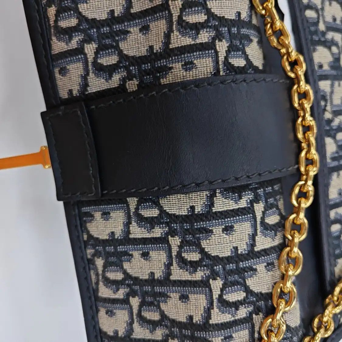 Dior DIOR 30 Montaigne East-West blue canvas monogram jacquard Montaigne bag shoulder Size ONE SIZE - 10 Thumbnail