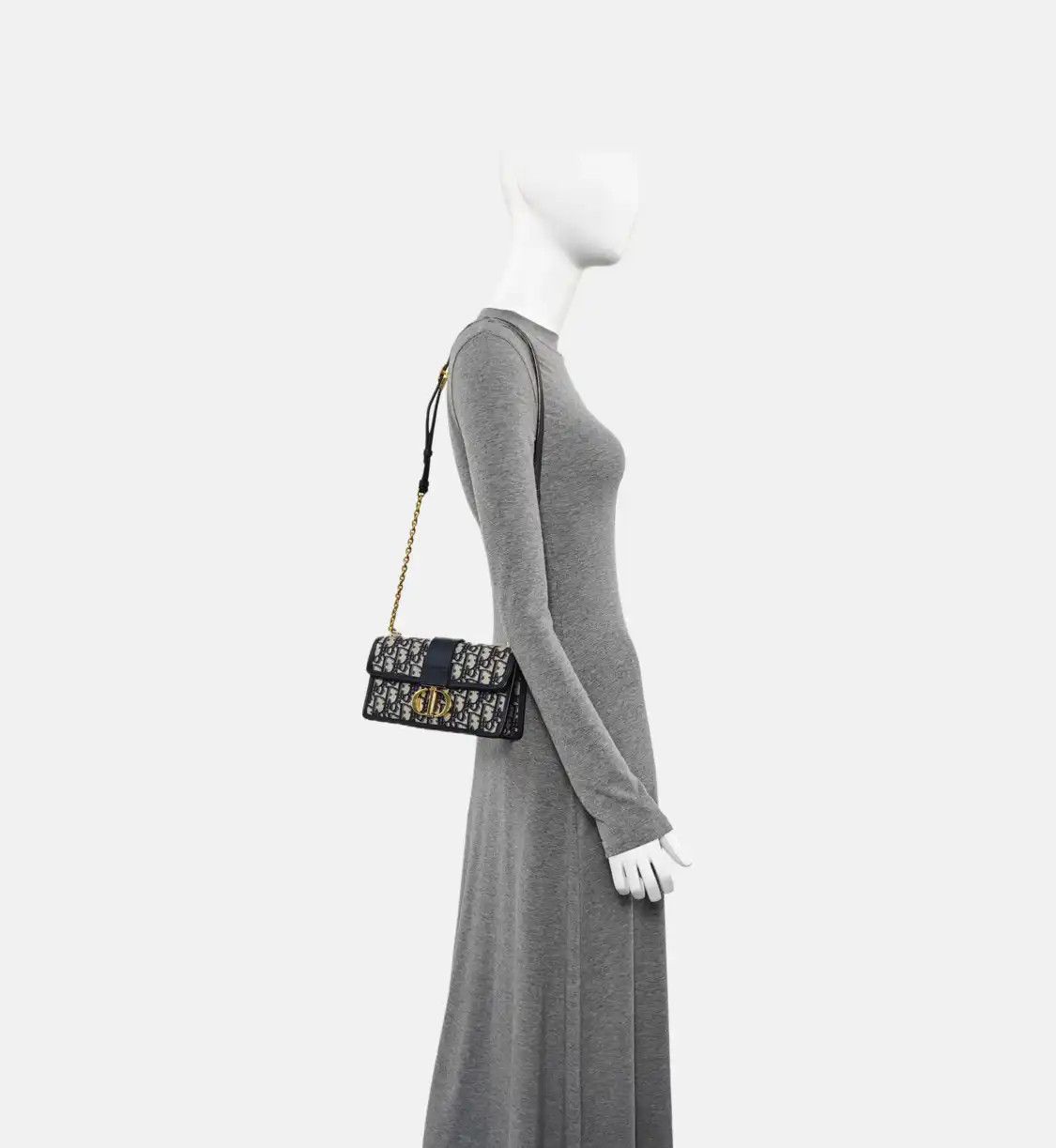 Dior DIOR 30 Montaigne East-West blue canvas monogram jacquard Montaigne bag shoulder Size ONE SIZE - 2 Thumbnail