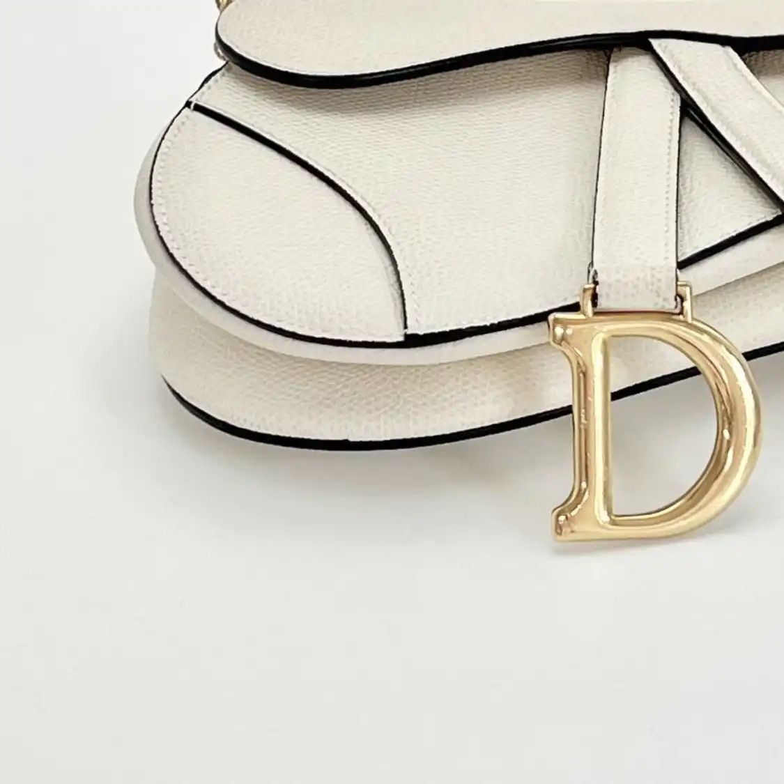 Dior DIOR Saddle Small beige cowhide leather saddle bag shoulder bag Size ONE SIZE - 9 Thumbnail